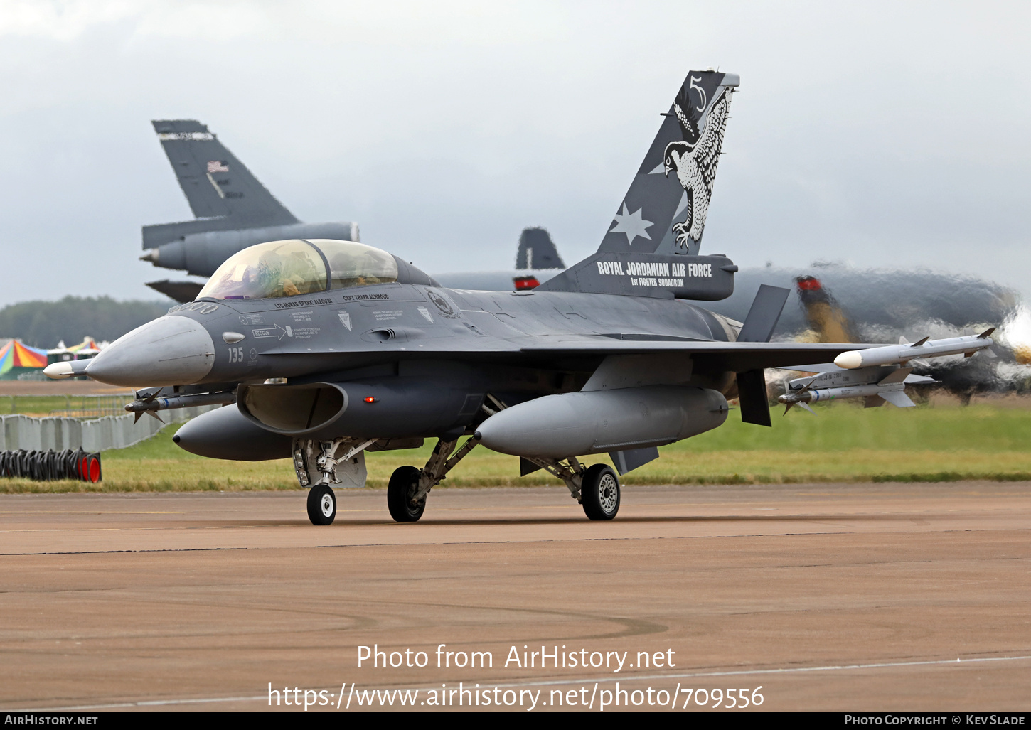 Aircraft Photo of 135 | General Dynamics F-16BM Fighting Falcon | Jordan - Air Force | AirHistory.net #709556