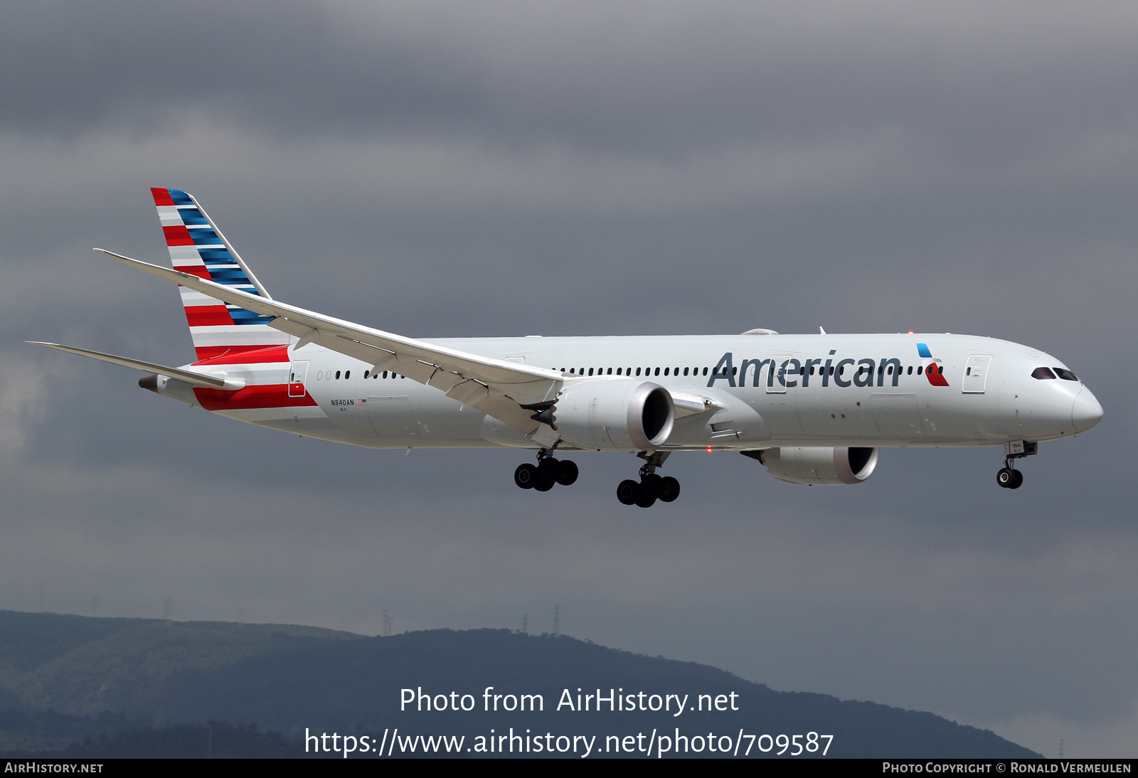 Aircraft Photo of N840AN | Boeing 787-9 Dreamliner | American Airlines | AirHistory.net #709587