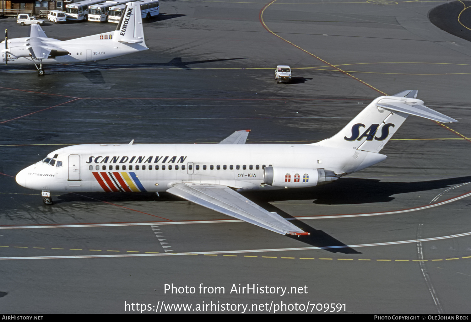 Aircraft Photo of OY-KIA | McDonnell Douglas DC-9-21 | Scandinavian Airlines - SAS | AirHistory.net #709591