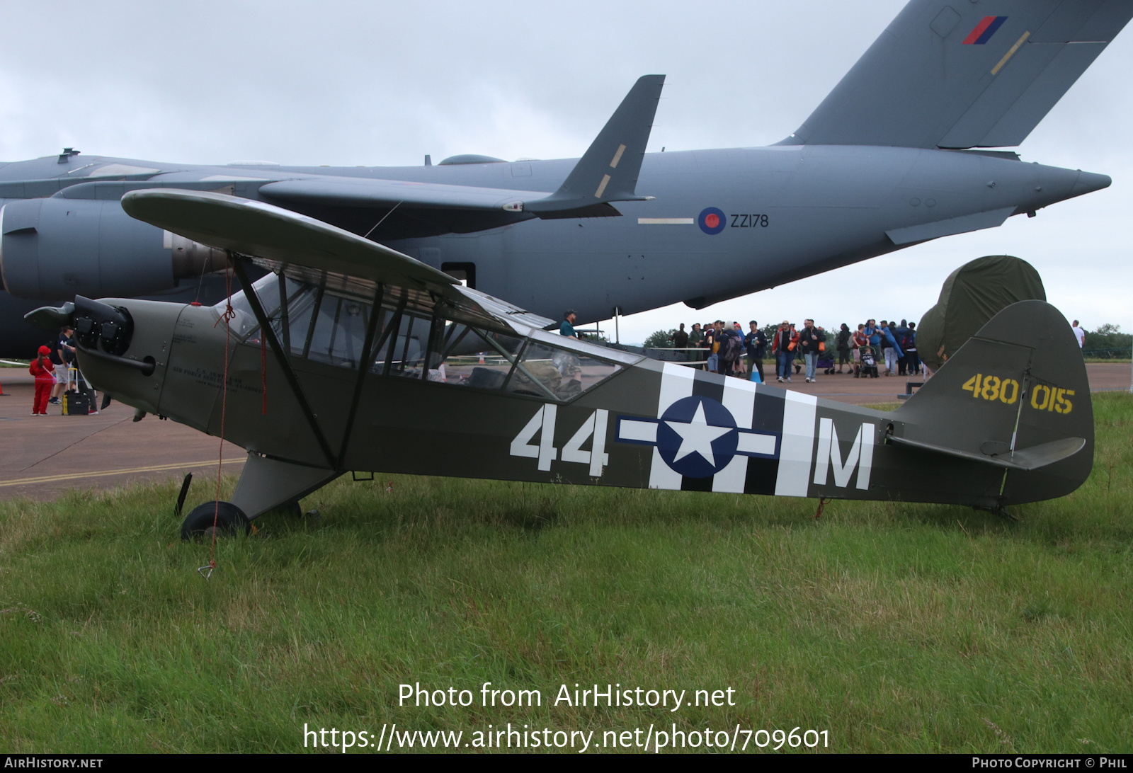 Aircraft Photo of G-AKIB / 480015 | Piper L-4H Grasshopper (J-3C-90) | USA - Army | AirHistory.net #709601