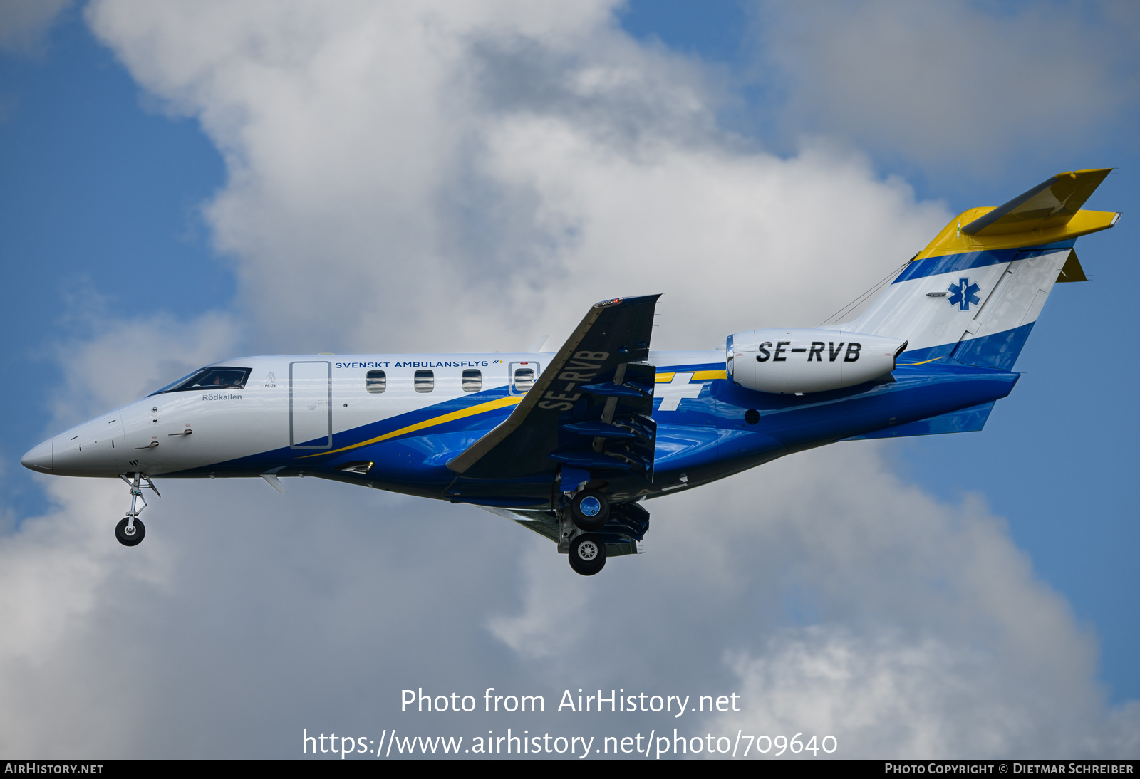 Aircraft Photo of SE-RVB | Pilatus PC-24 | Svenskt Ambulansflyg | AirHistory.net #709640