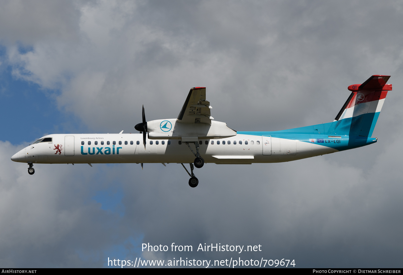 Aircraft Photo of LX-LQI | Bombardier DHC-8-402 Dash 8 | Luxair | AirHistory.net #709674