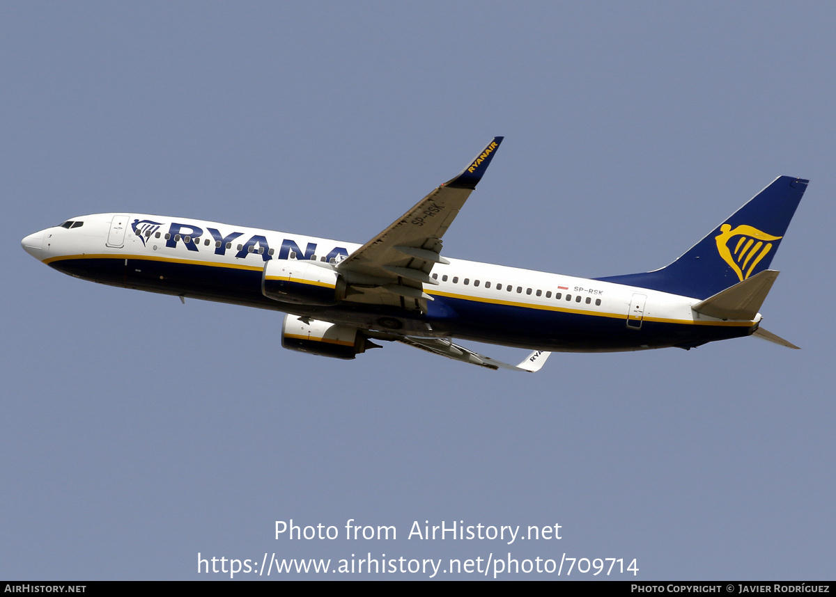 Aircraft Photo of SP-RSK | Boeing 737-800 | Ryanair | AirHistory.net #709714