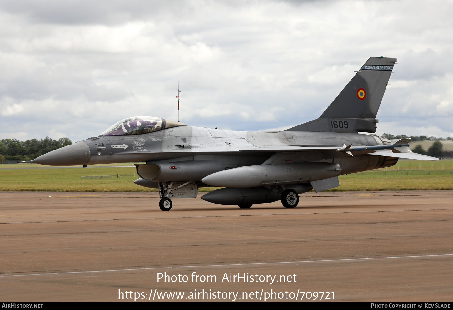 Aircraft Photo of 1609 | General Dynamics F-16AM Fighting Falcon | Romania - Air Force | AirHistory.net #709721