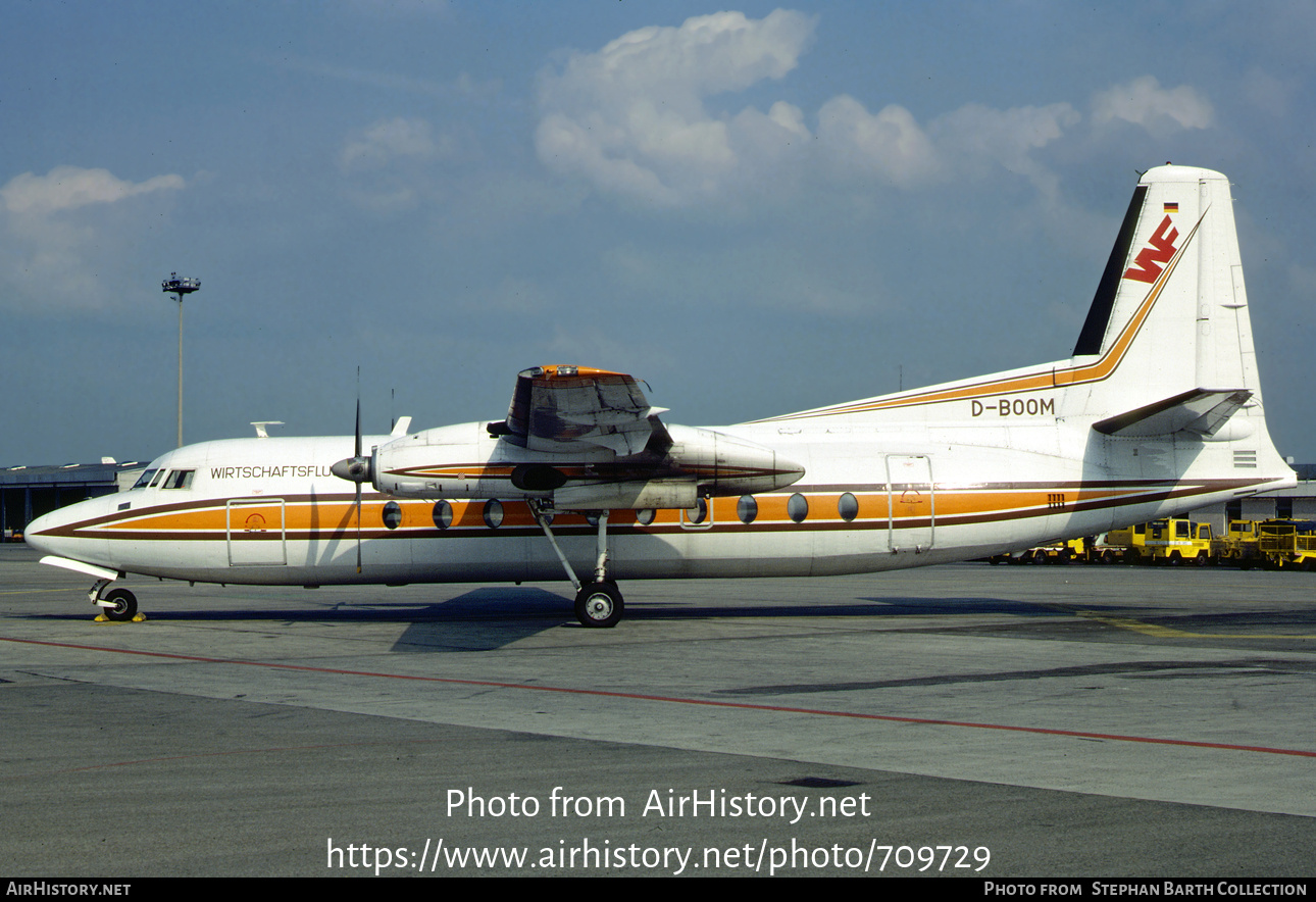 Aircraft Photo of D-BOOM | Fairchild F-27J | WF - Wirtschaftsflug | AirHistory.net #709729