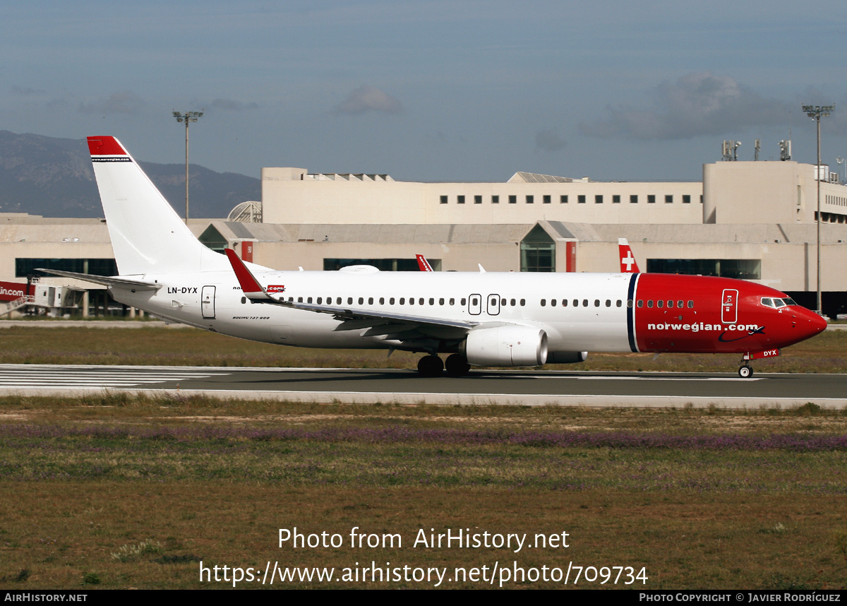 Aircraft Photo of LN-DYX | Boeing 737-8JP | Norwegian | AirHistory.net #709734