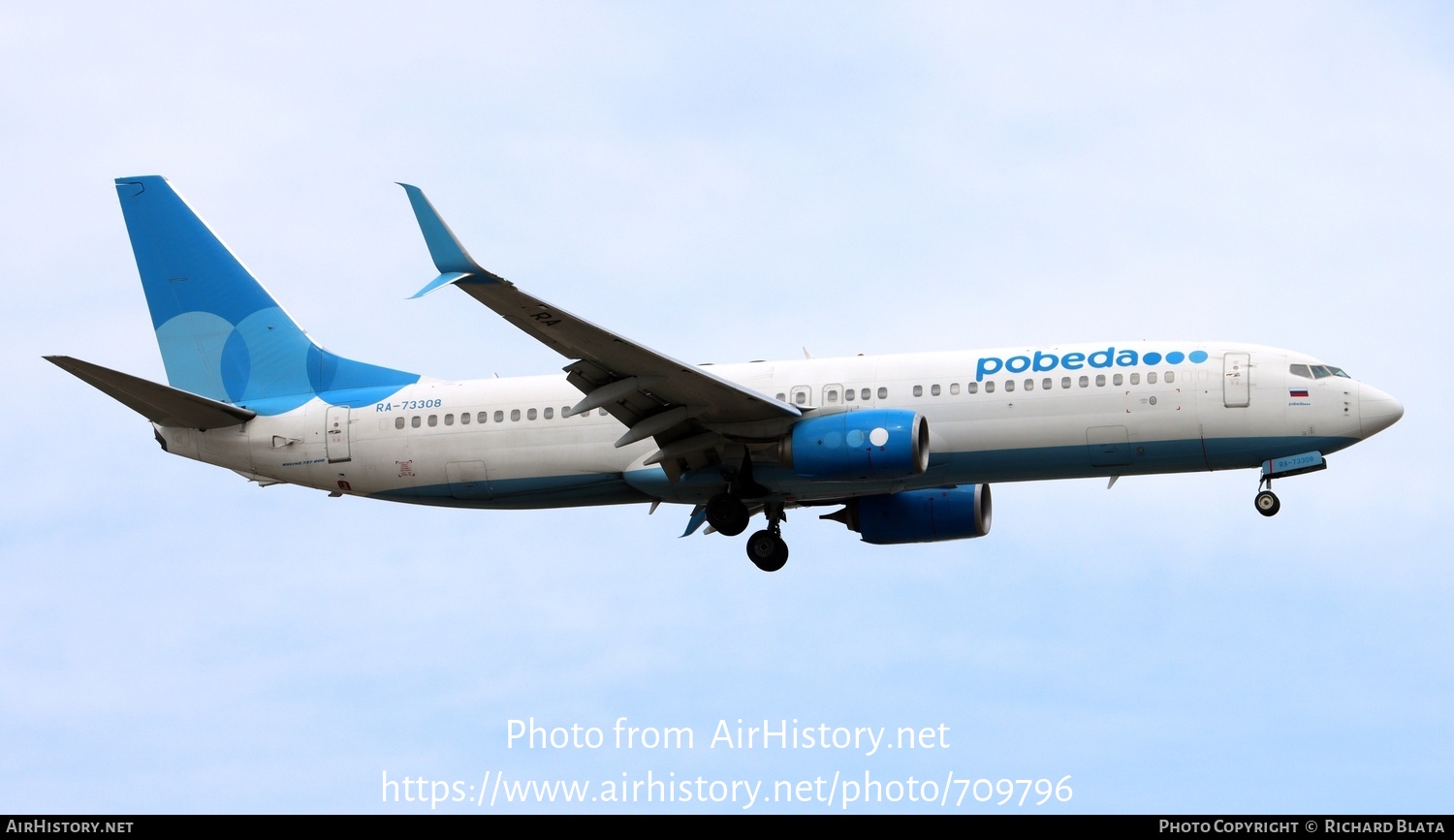 Aircraft Photo of RA-73308 | Boeing 737-800 | Pobeda Airlines | AirHistory.net #709796