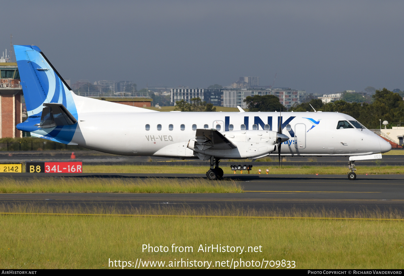 Aircraft Photo of VH-VEQ | Saab 340B/Plus | Link Airways | AirHistory.net #709833