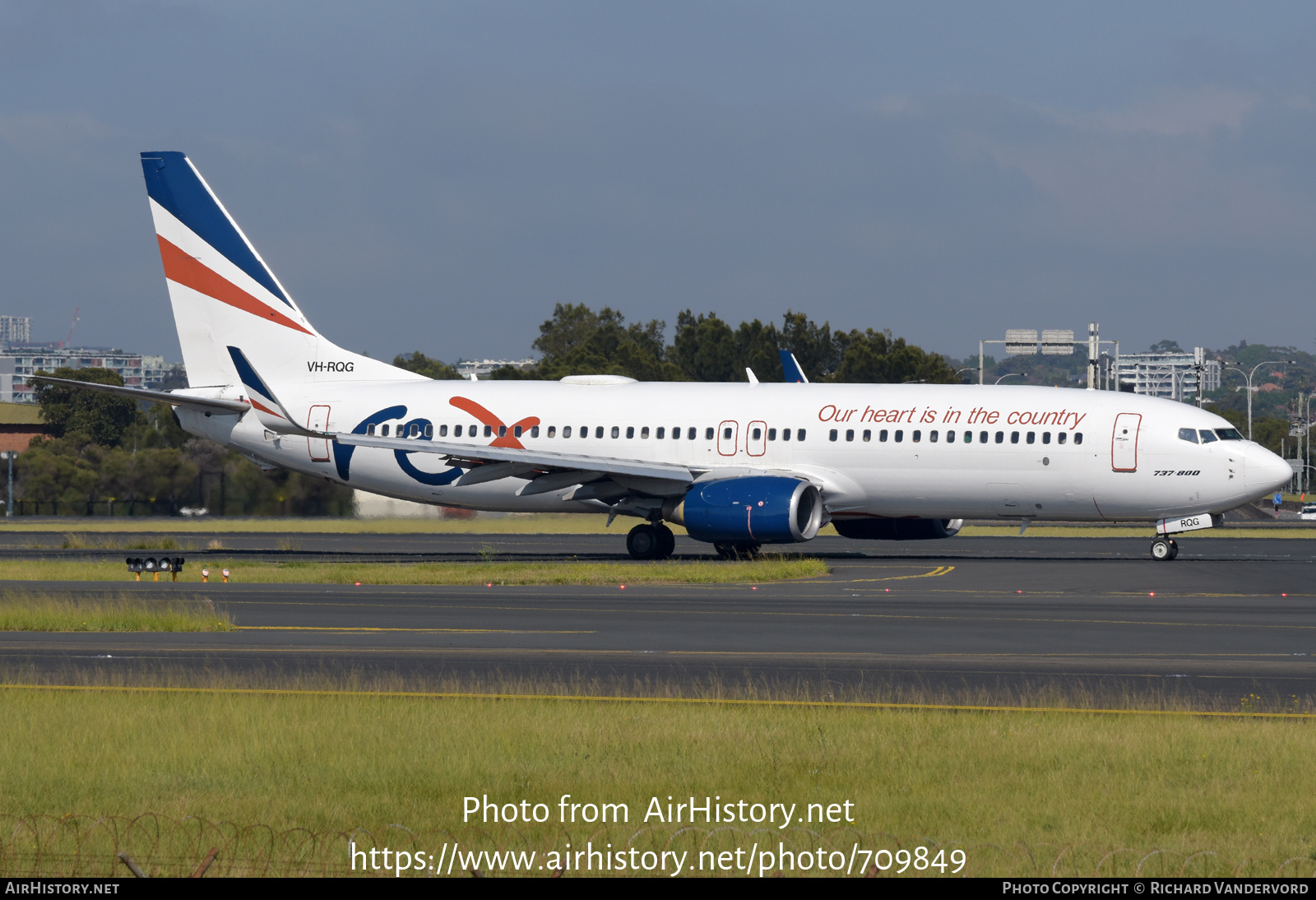 Aircraft Photo of VH-RQG | Boeing 737-8FE | REX - Regional Express | AirHistory.net #709849