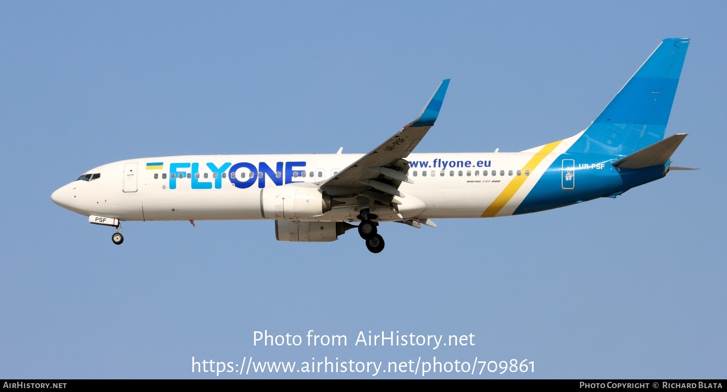 Aircraft Photo of UR-PSF | Boeing 737-84R | FlyOne | AirHistory.net #709861