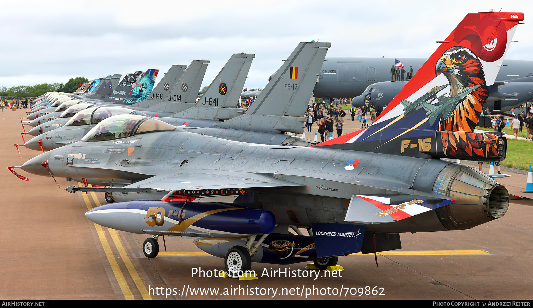 Aircraft Photo of J-616 | General Dynamics F-16AM Fighting Falcon | Netherlands - Air Force | AirHistory.net #709862