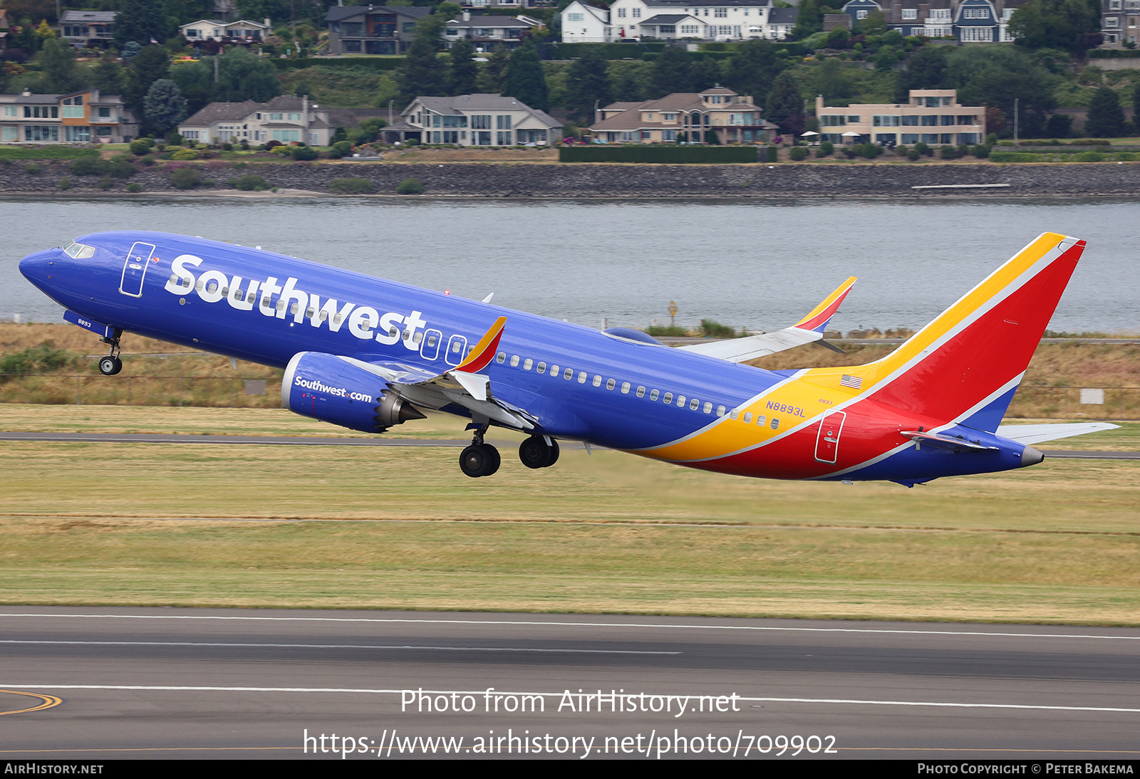 Aircraft Photo of N8893L | Boeing 737-8 Max 8 | Southwest Airlines | AirHistory.net #709902