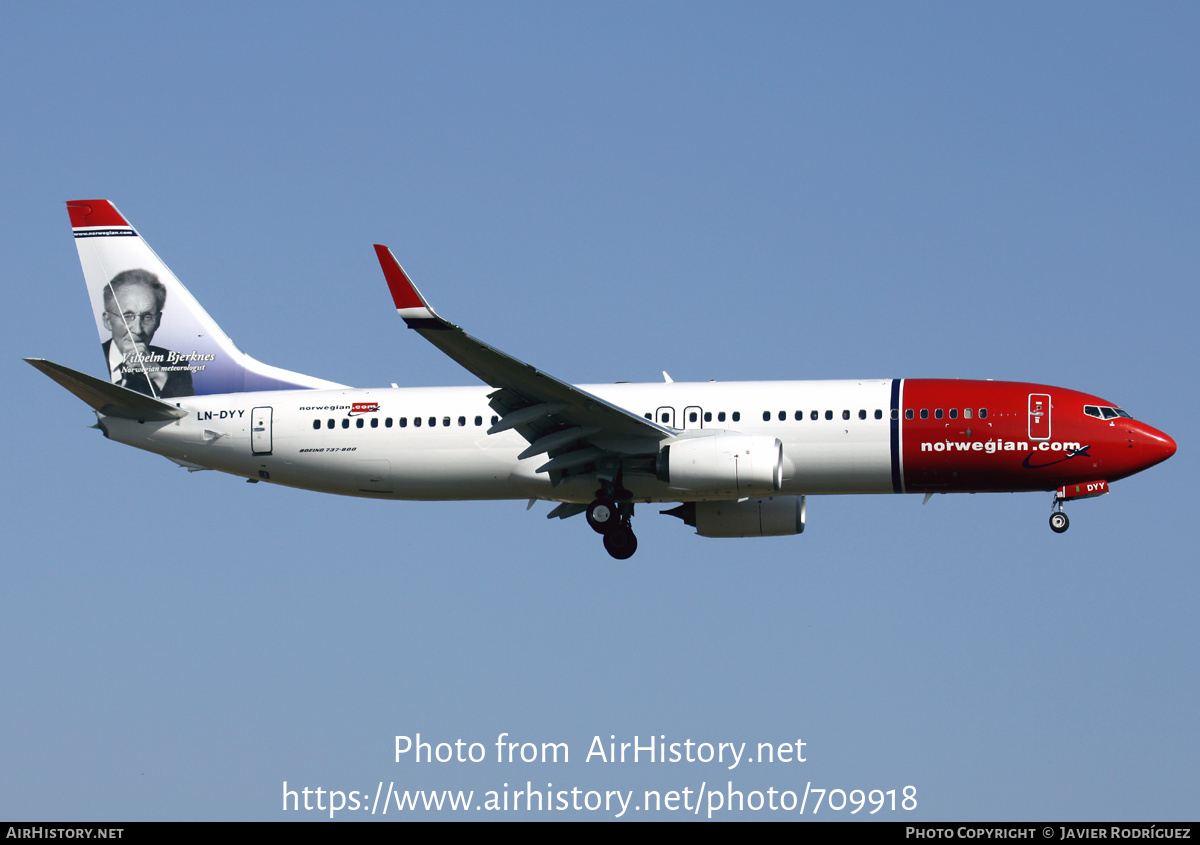 Aircraft Photo of LN-DYY | Boeing 737-8JP | Norwegian | AirHistory.net #709918