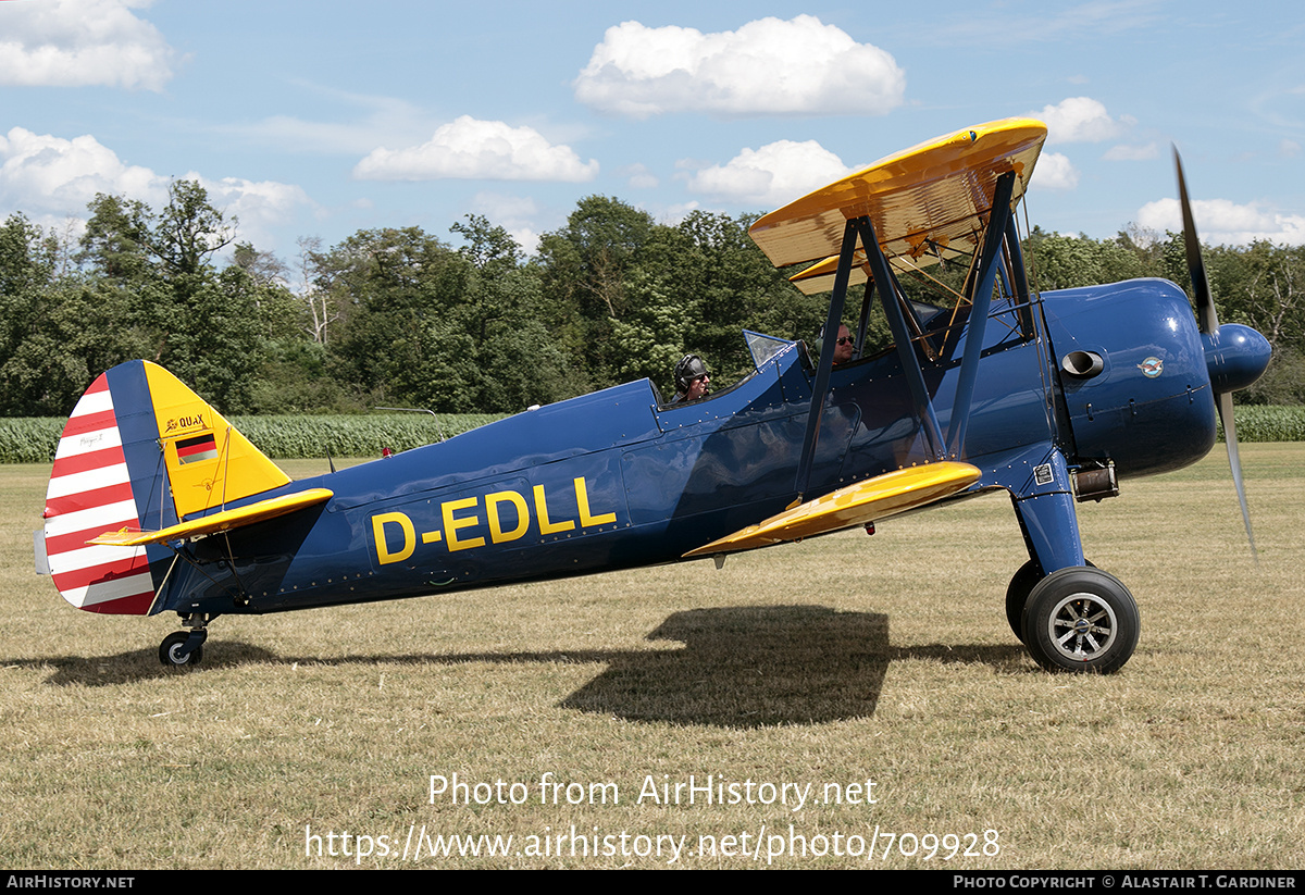 Aircraft Photo of D-EDLL | Boeing A75N1 Kaydet | Quax | AirHistory.net #709928