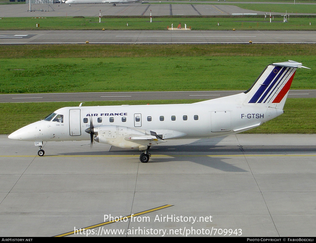 Aircraft Photo of F-GTSH | Embraer EMB-120RT Brasilia | Air France | AirHistory.net #709943