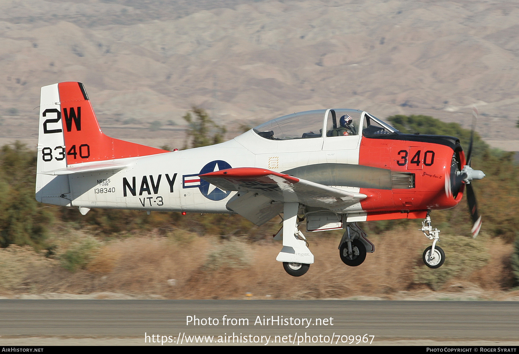 Aircraft Photo of N6255 / 138340 | North American T-28B Trojan | USA - Navy | AirHistory.net #709967