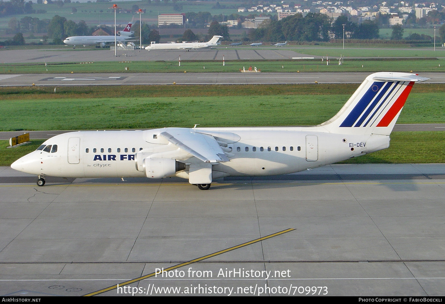 Aircraft Photo of EI-DEV | British Aerospace BAe-146-200 | Air France | AirHistory.net #709973