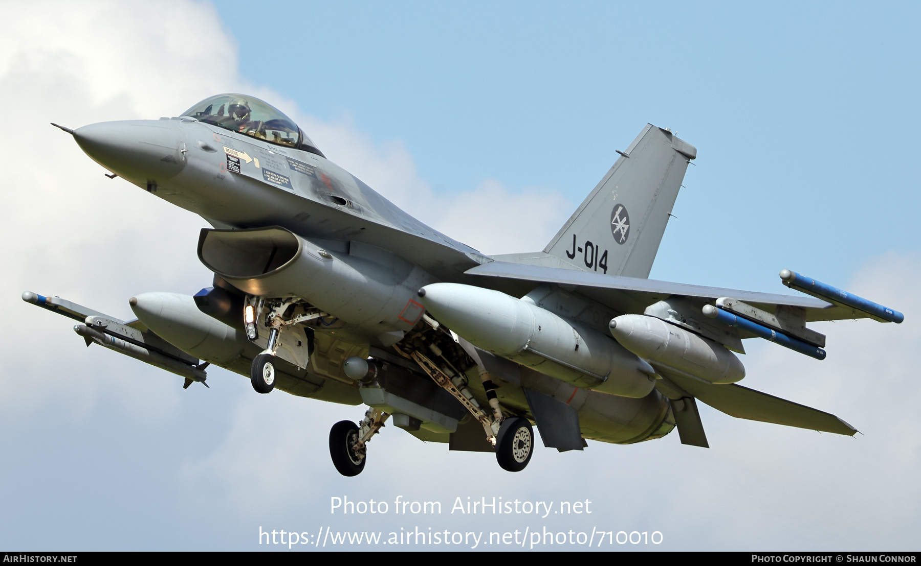 Aircraft Photo of J-014 | General Dynamics F-16A Fighting Falcon | Netherlands - Air Force | AirHistory.net #710010