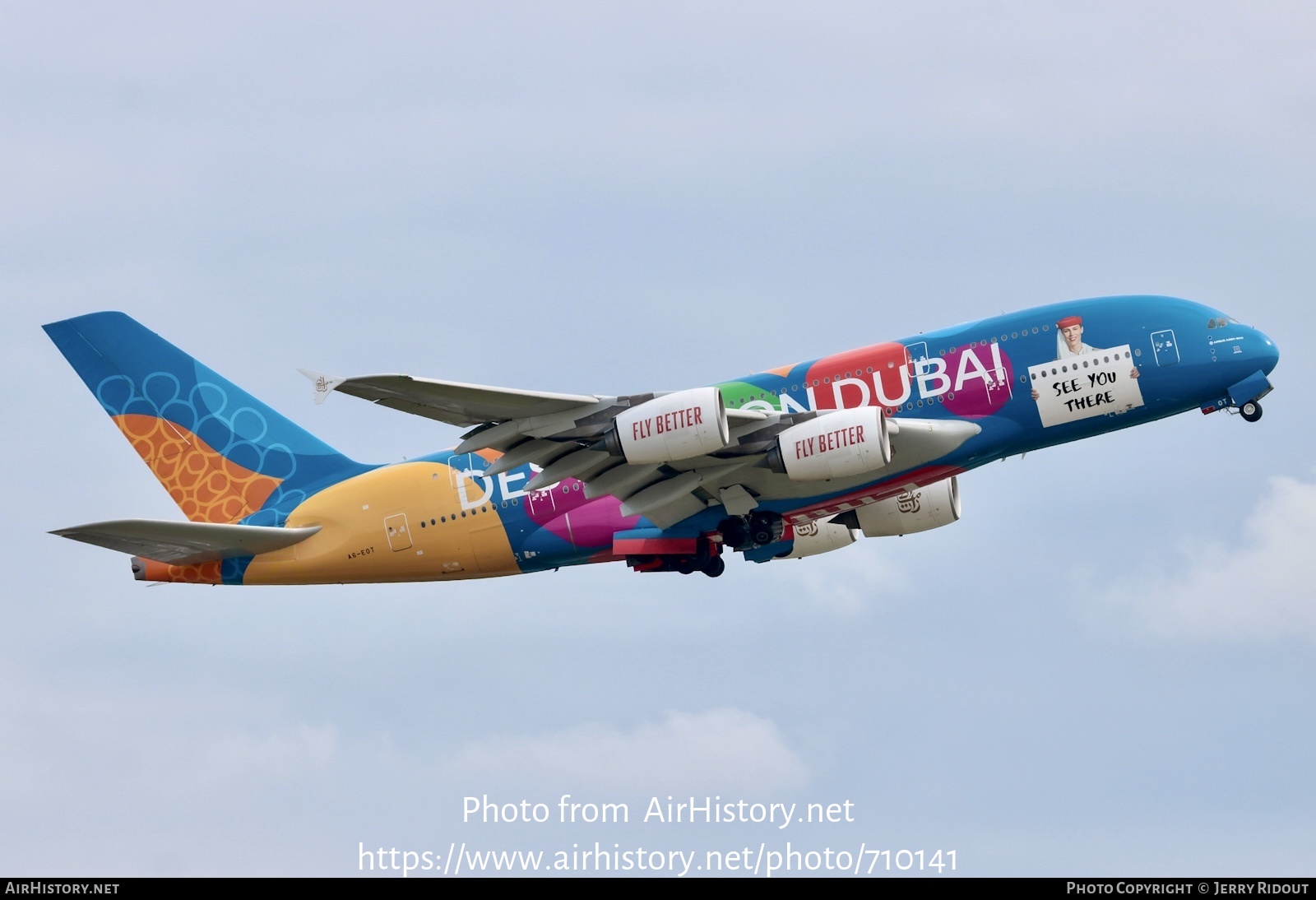 Aircraft Photo of A6-EOT | Airbus A380-861 | Emirates | AirHistory.net #710141