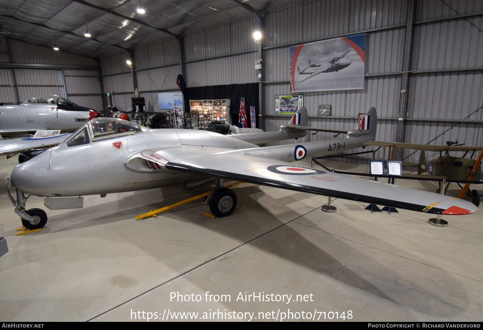 Aircraft Photo of A79-1 | De Havilland D.H. 100 Vampire F30 | Australia - Air Force | AirHistory.net #710148