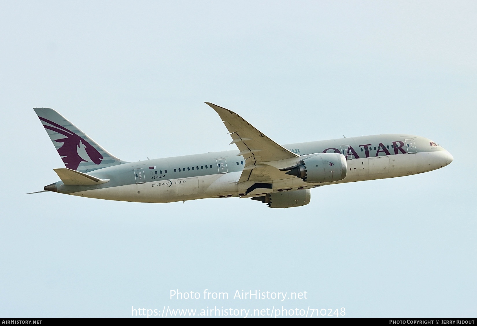 Aircraft Photo of A7-BCM | Boeing 787-8 Dreamliner | Qatar Airways | AirHistory.net #710248