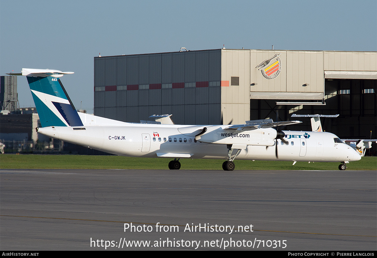 Aircraft Photo of C-GWJK | Bombardier DHC-8-402 Dash 8 | WestJet | AirHistory.net #710315