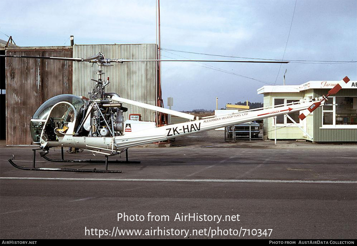 Aircraft Photo of ZK-HAV | Hiller UH-12E | Alexander Helicopters | AirHistory.net #710347