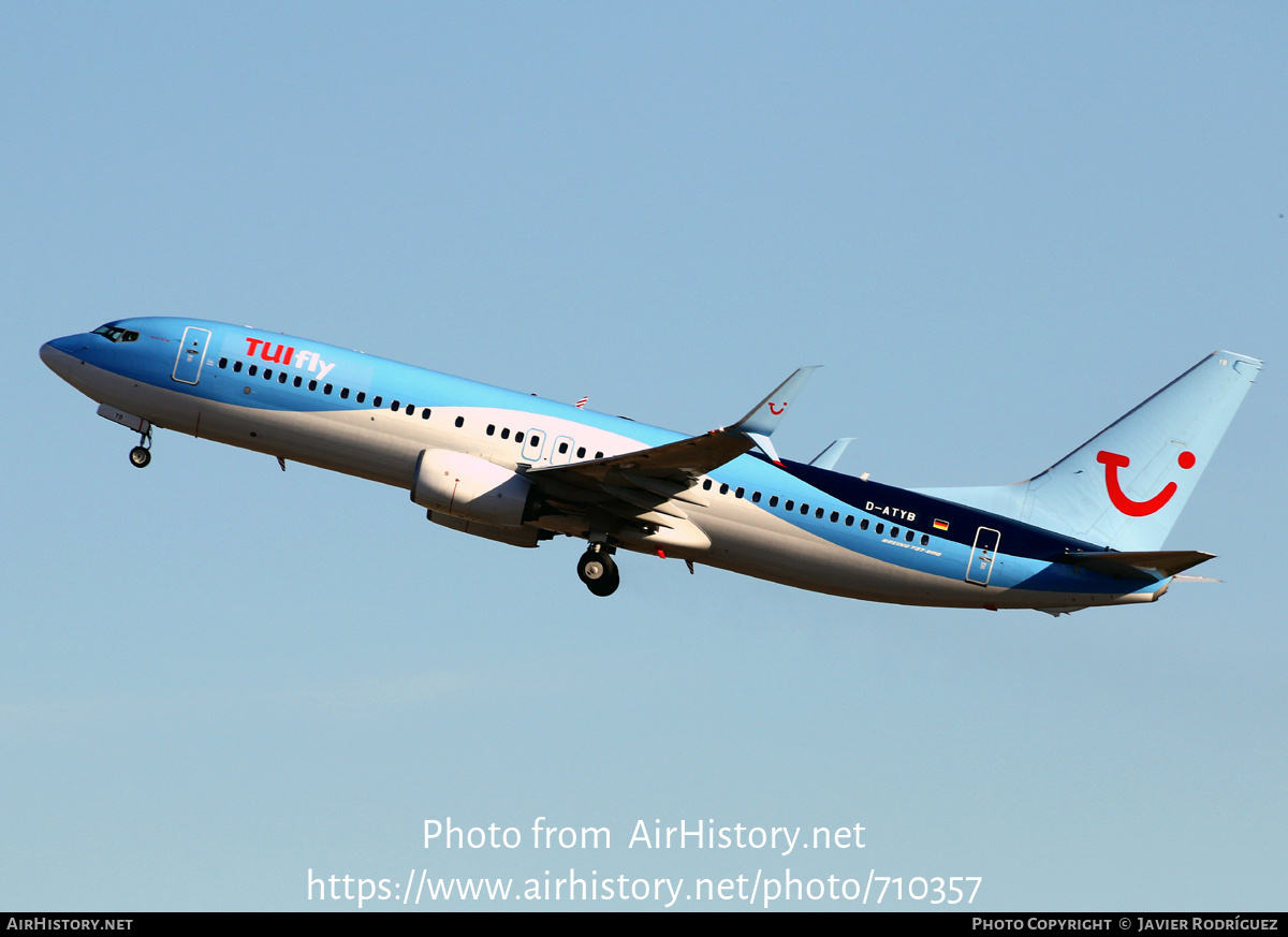 Aircraft Photo of D-ATYB | Boeing 737-8K5 | TUIfly | AirHistory.net #710357