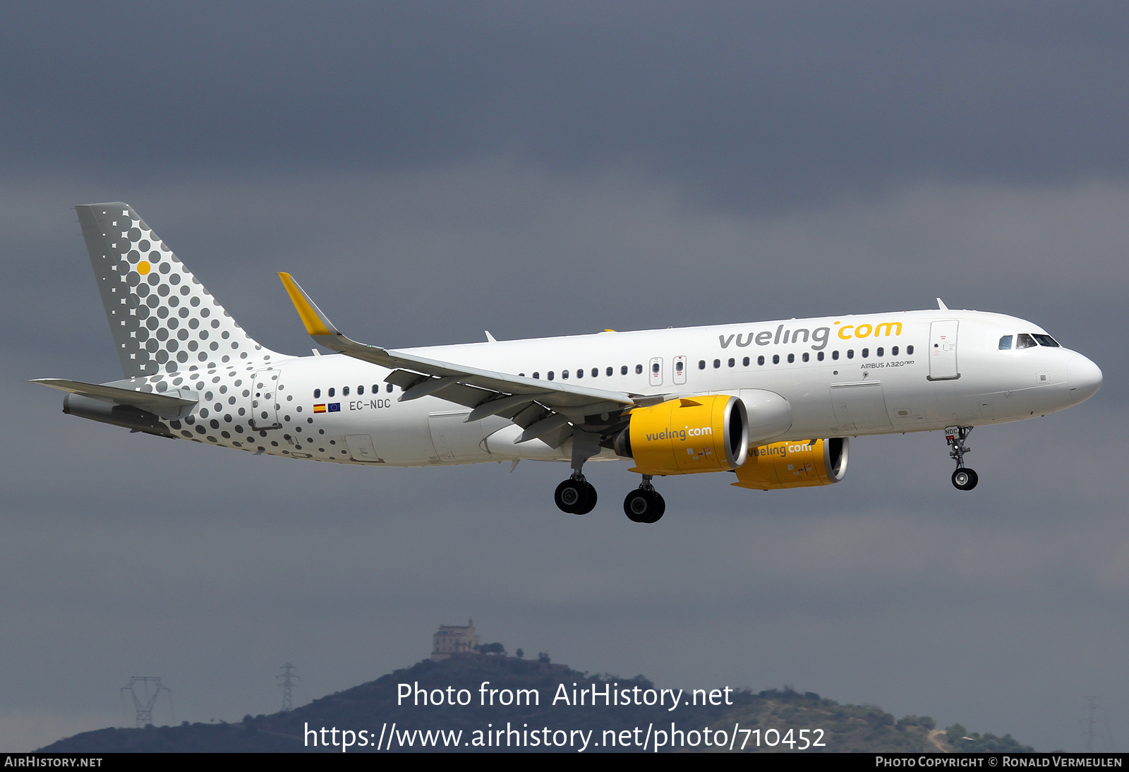 Aircraft Photo of EC-NDC | Airbus A320-271N | Vueling Airlines | AirHistory.net #710452