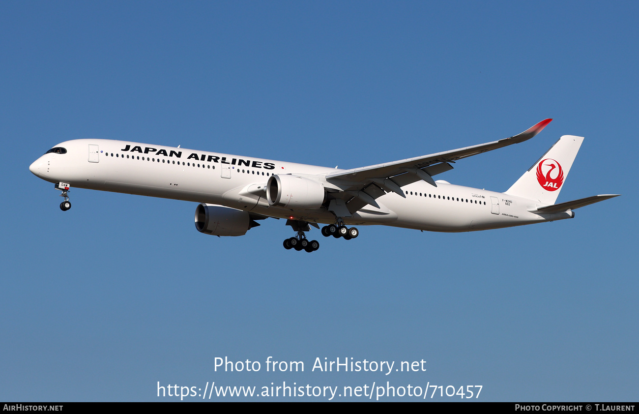 Aircraft Photo of F-WZND | Airbus A350-1041 | Japan Airlines - JAL | AirHistory.net #710457