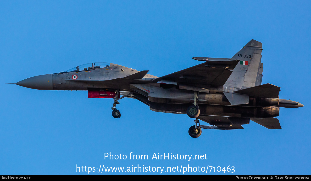 Aircraft Photo of SB033 | Sukhoi Su-30MKI-3 | India - Air Force | AirHistory.net #710463