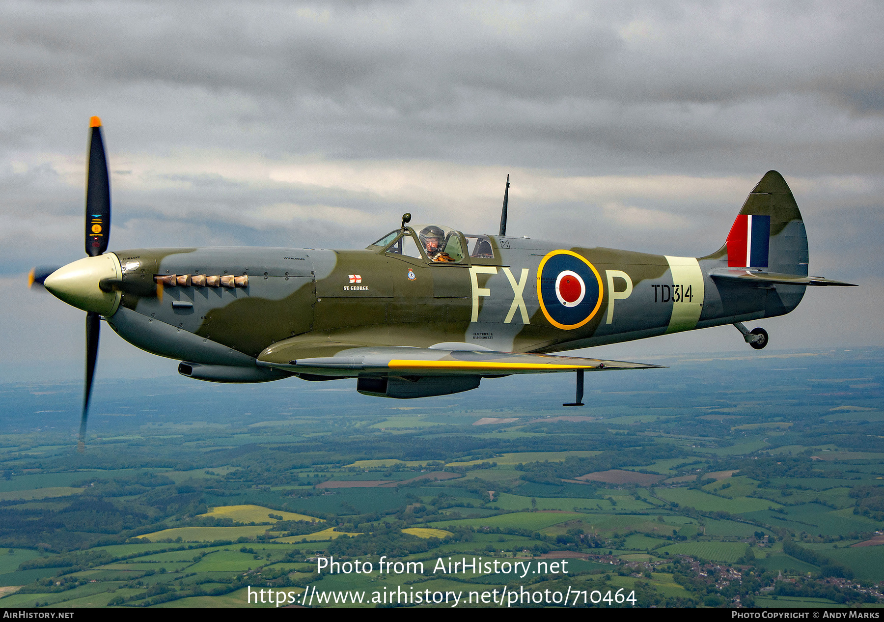 Aircraft Photo of G-CGYJ / TD314 | Supermarine 361 Spitfire HF9E | UK - Air Force | AirHistory.net #710464