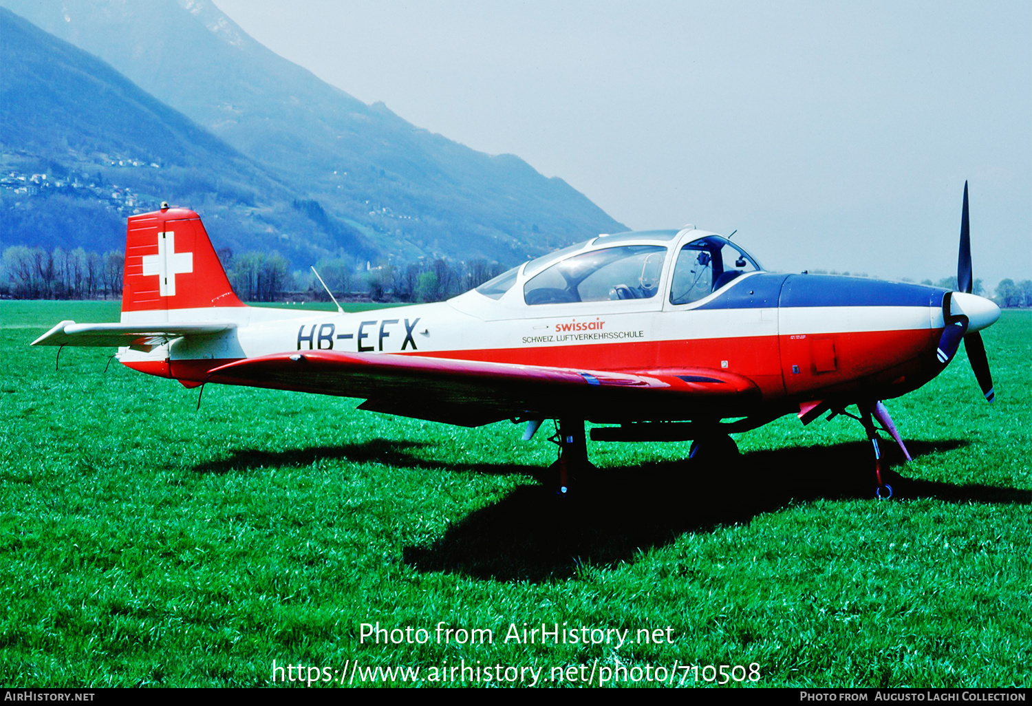 Aircraft Photo of HB-EFX | Focke-Wulf FWP-149D | Swissair - Schweizerische Luftverkehrsschule | AirHistory.net #710508