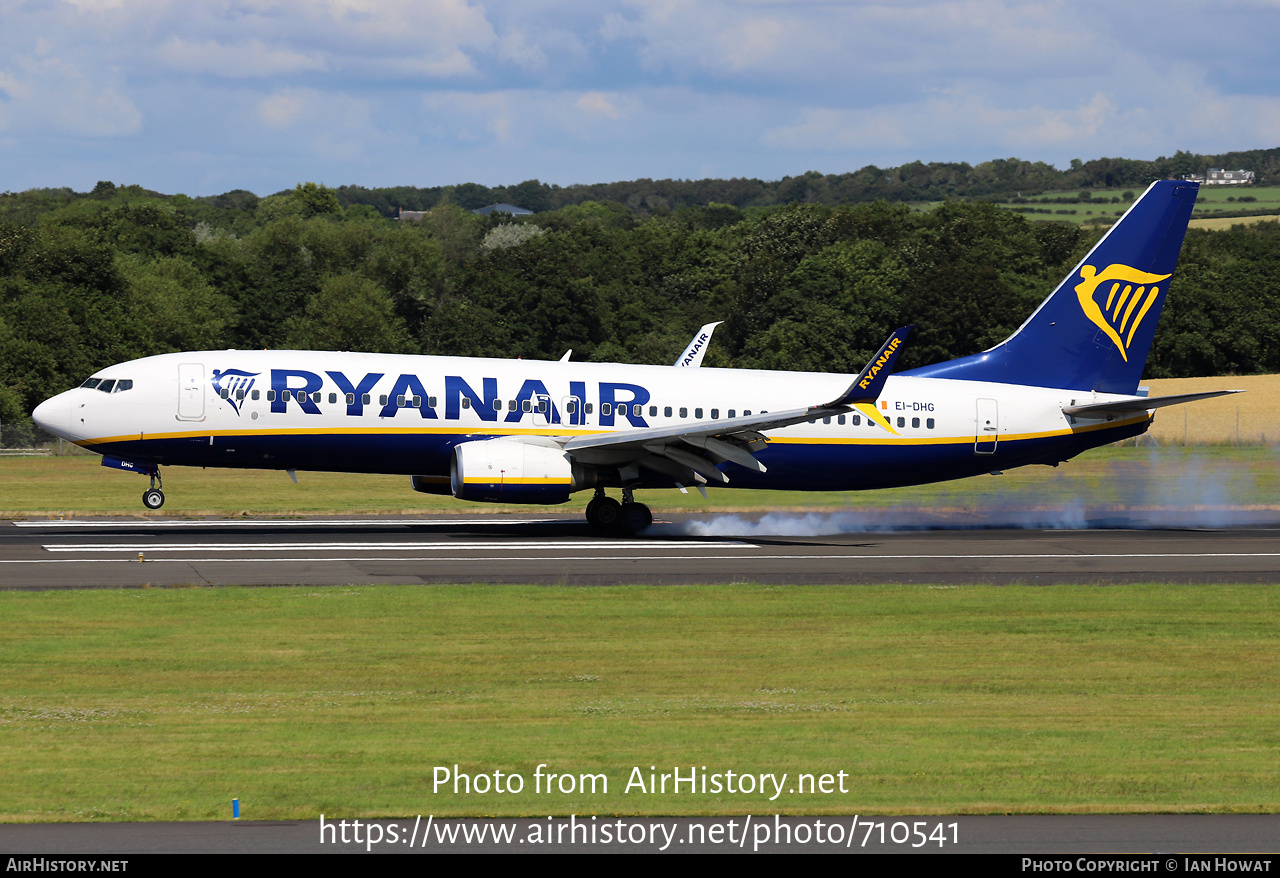 Aircraft Photo of EI-DHG | Boeing 737-8AS | Ryanair | AirHistory.net #710541