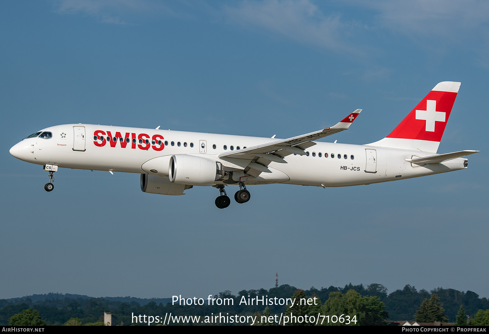 Aircraft Photo of HB-JCS | Airbus A220-371 (BD-500-1A11) | Swiss International Air Lines | AirHistory.net #710634