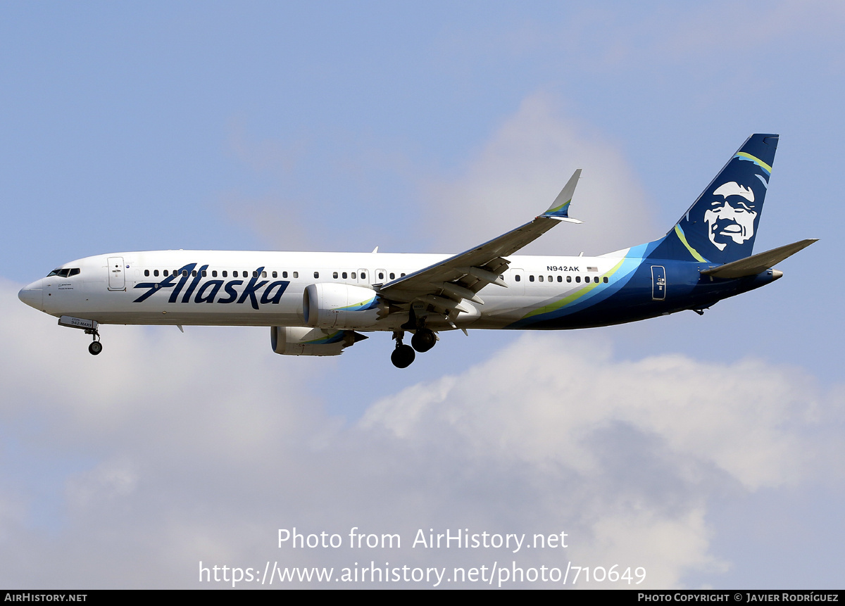 Aircraft Photo of N942AK | Boeing 737-9 Max 9 | Alaska Airlines | AirHistory.net #710649