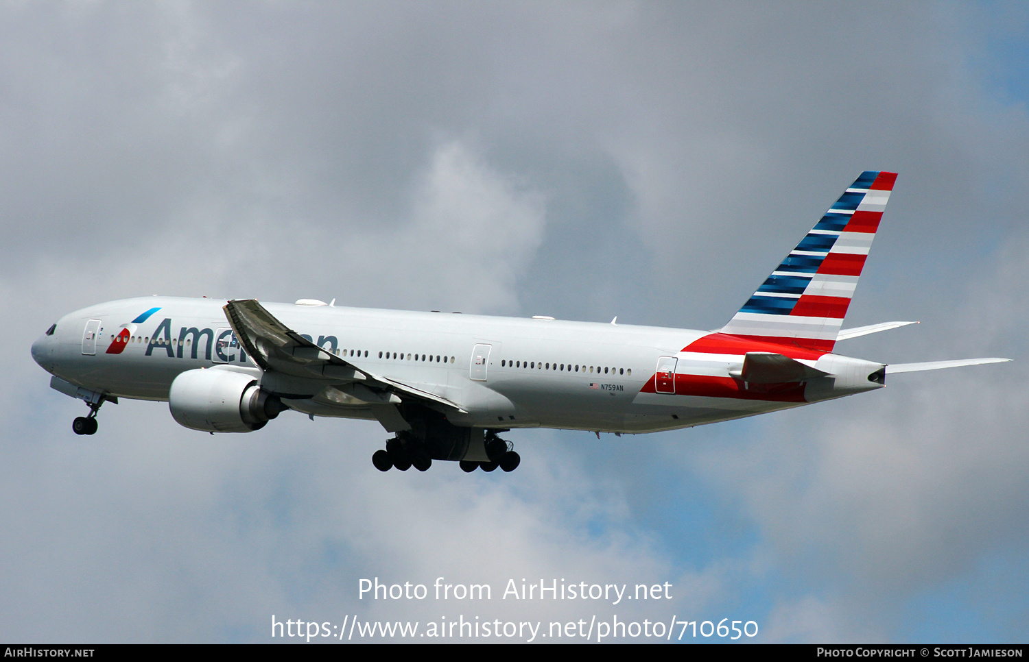 Aircraft Photo of N759AN | Boeing 777-223/ER | American Airlines | AirHistory.net #710650