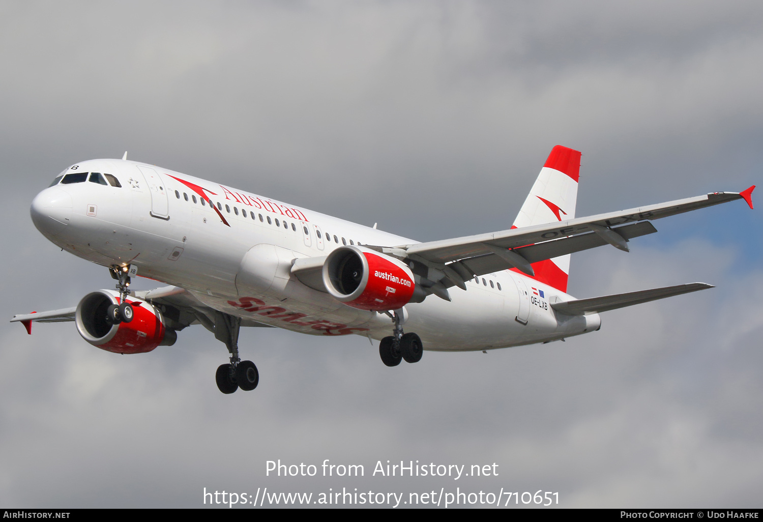 Aircraft Photo of OE-LXB | Airbus A320-216 | Austrian Airlines | AirHistory.net #710651