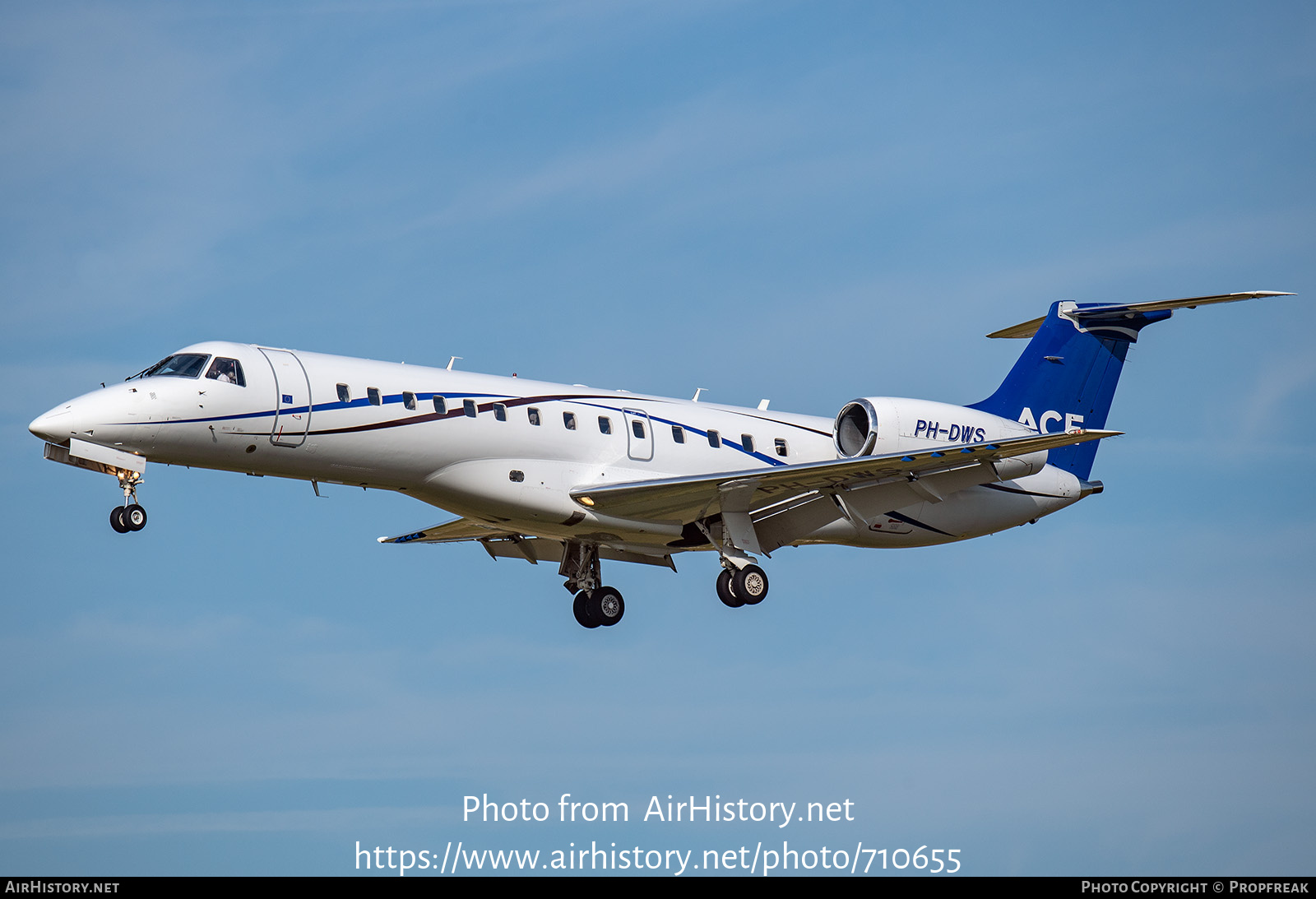 Aircraft Photo of PH-DWS | Embraer ERJ-135LR (EMB-135LR) | ACE - Air Charters Europe | AirHistory.net #710655