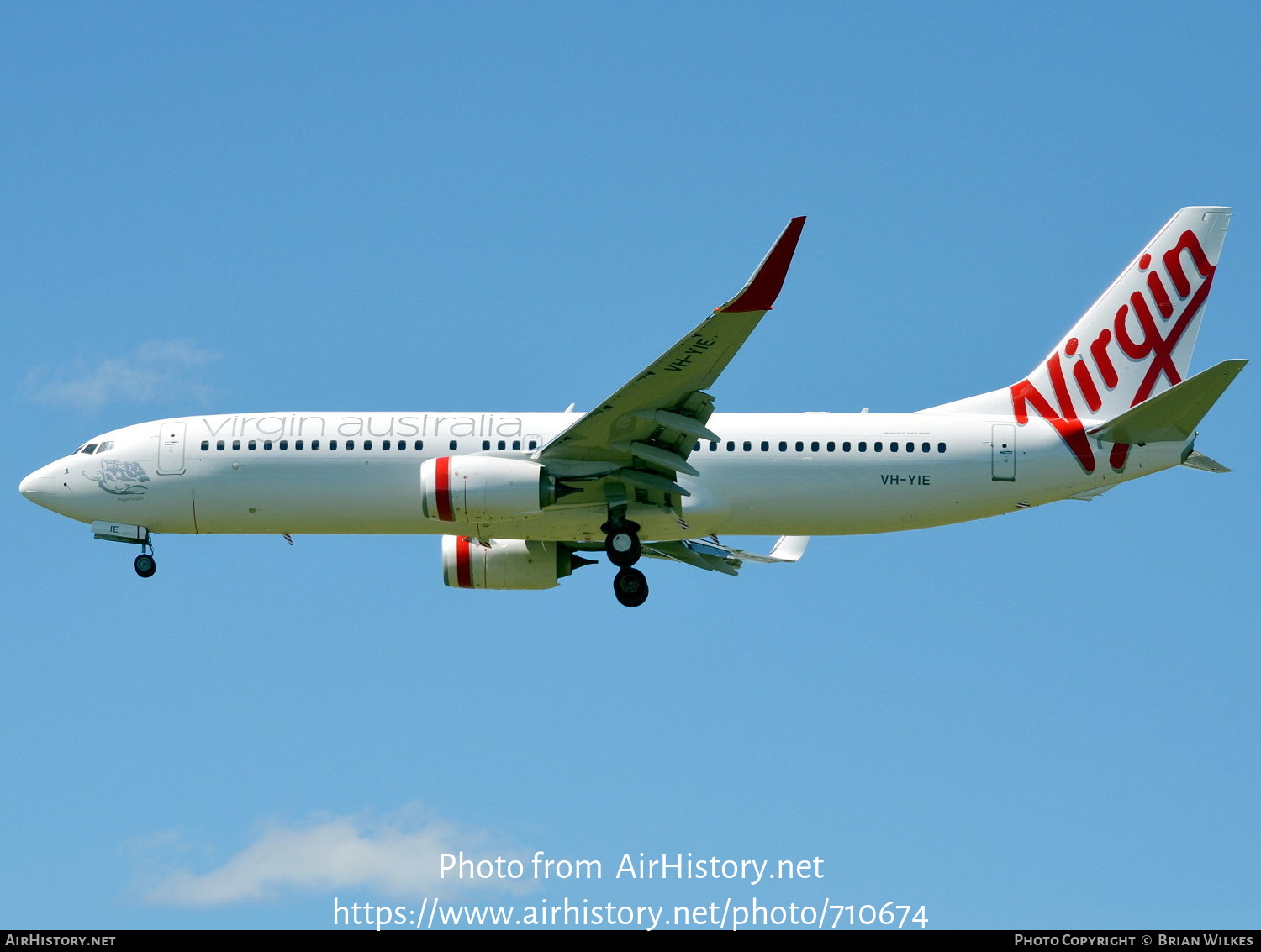 Aircraft Photo of VH-YIE | Boeing 737-8FE | Virgin Australia Airlines | AirHistory.net #710674