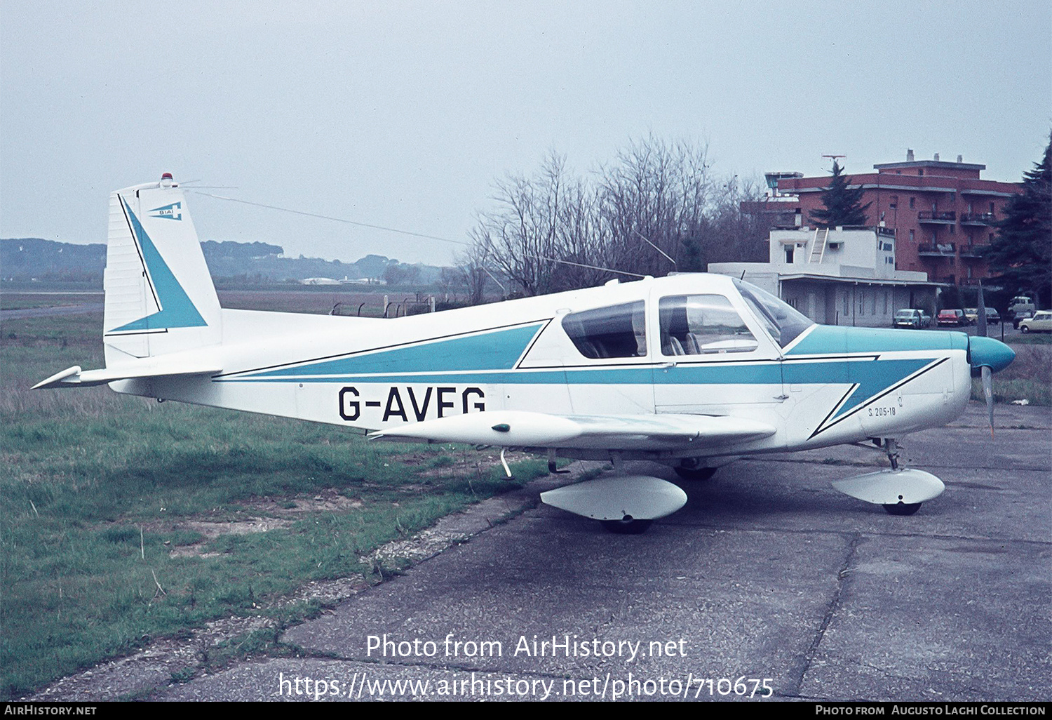 Aircraft Photo of G-AVEG | SIAI-Marchetti S-205-18F | AirHistory.net #710675