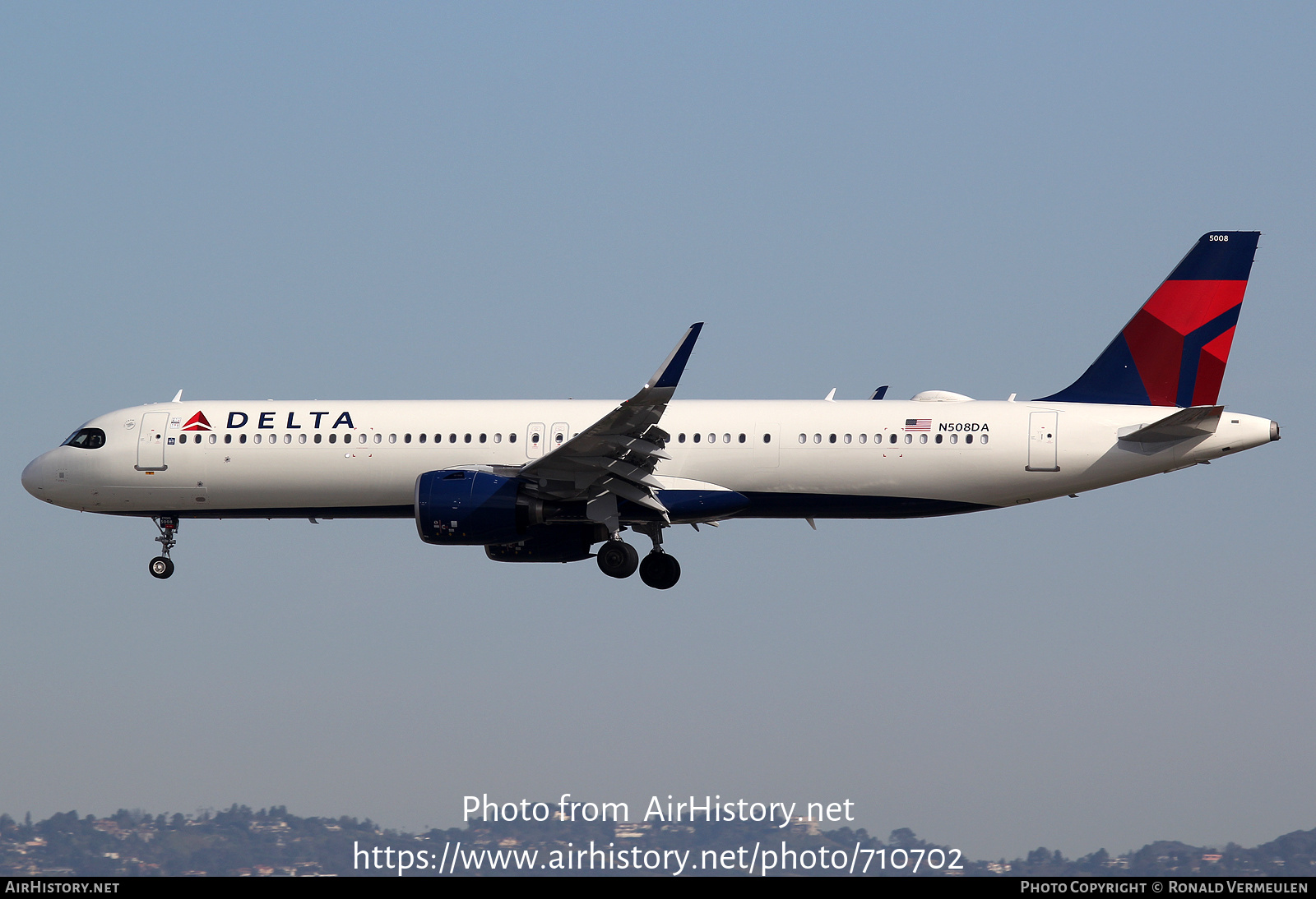 Aircraft Photo of N508DA | Airbus A321-271NX | Delta Air Lines | AirHistory.net #710702