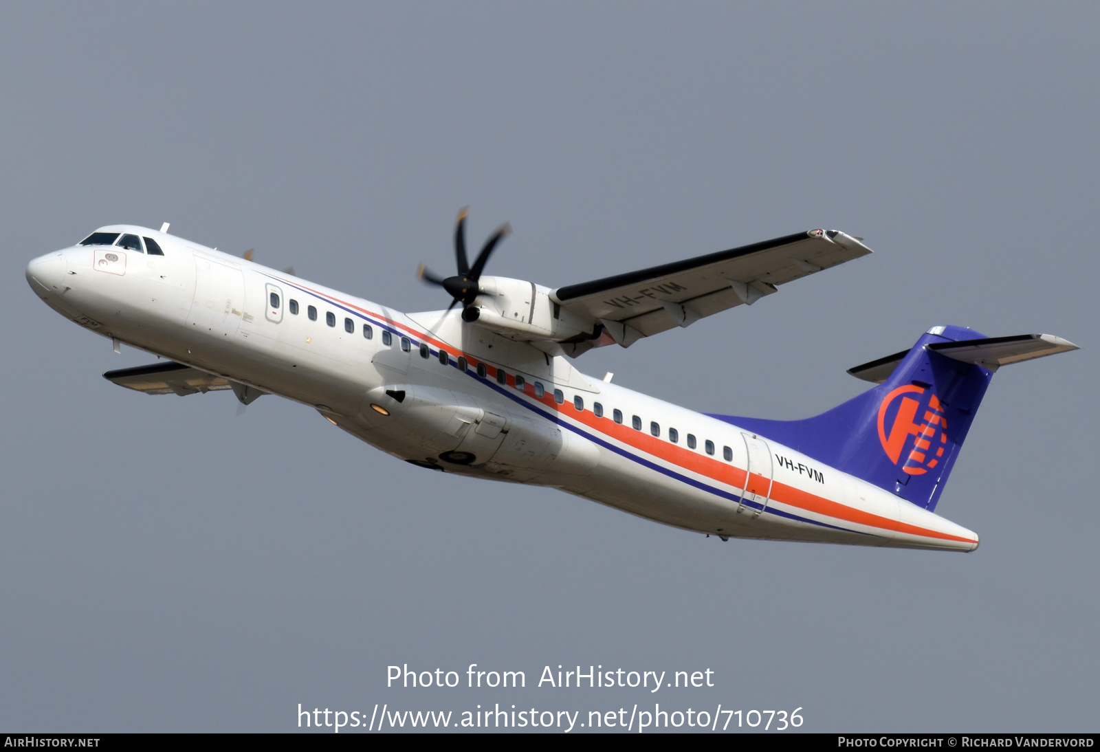 Aircraft Photo of VH-FVM | ATR ATR-72-500 (ATR-72-212A) | Aerlink | AirHistory.net #710736