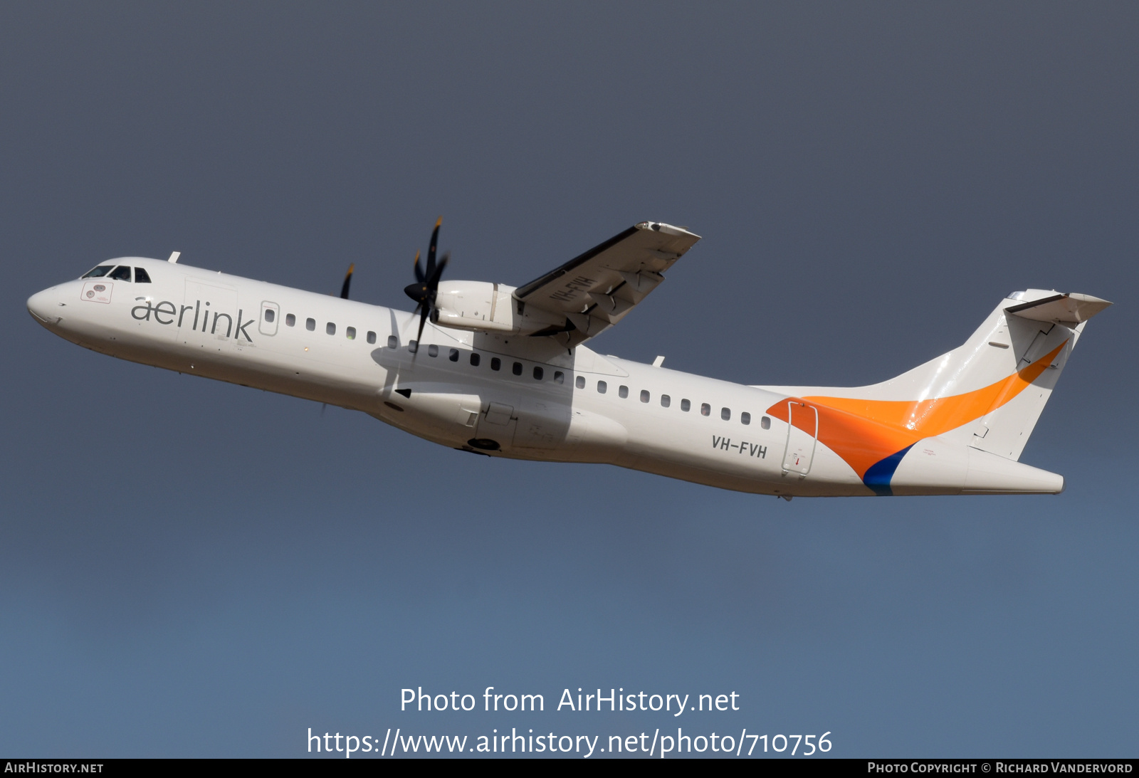 Aircraft Photo of VH-FVH | ATR ATR-72-500 (ATR-72-212A) | Aerlink | AirHistory.net #710756