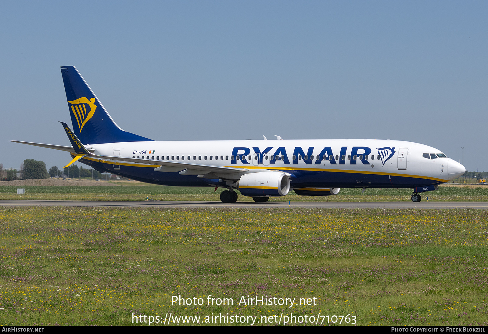 Aircraft Photo of EI-GSK | Boeing 737-800 | Ryanair | AirHistory.net #710763