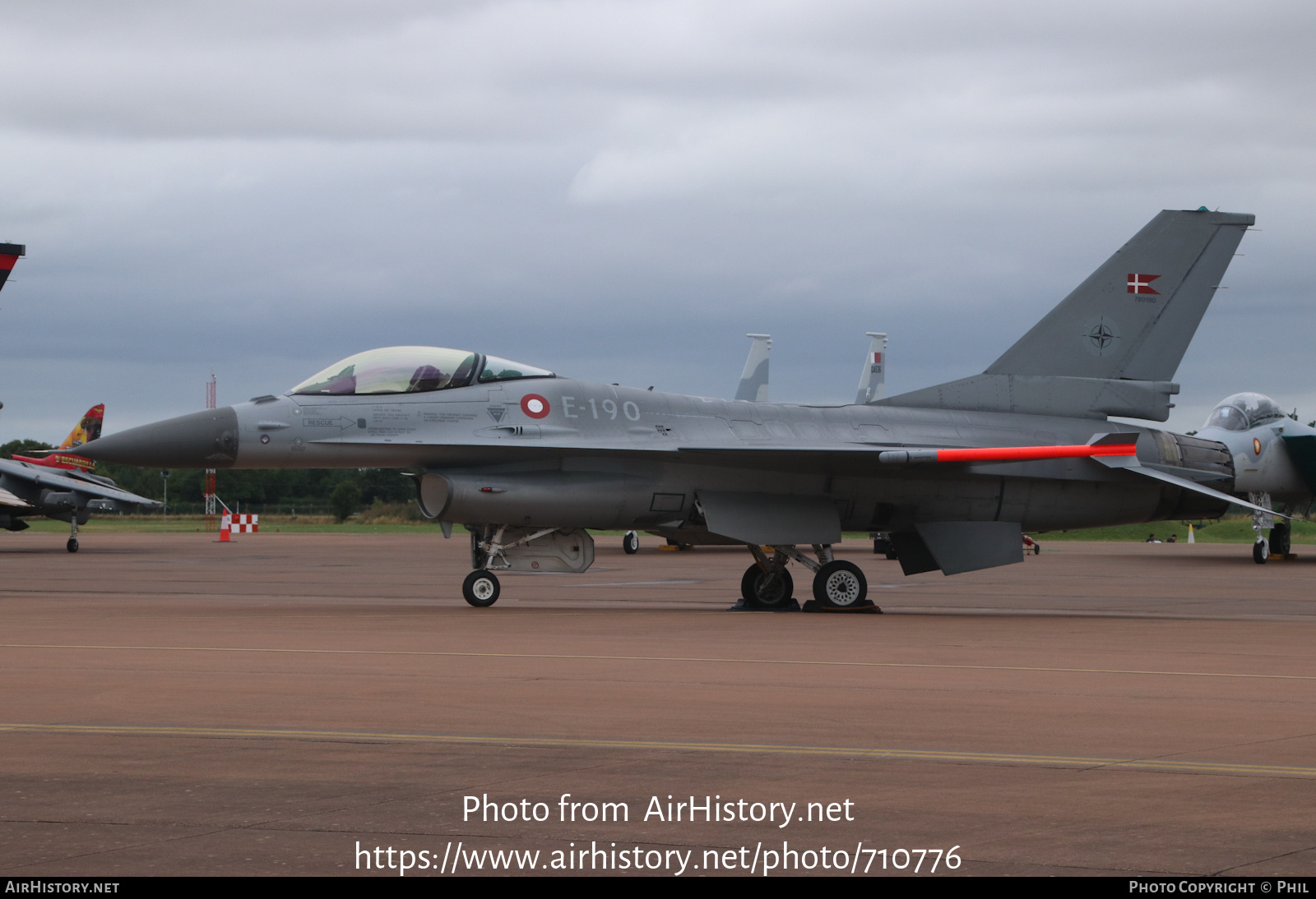 Aircraft Photo of E-190 | General Dynamics F-16AM Fighting Falcon | Denmark - Air Force | AirHistory.net #710776