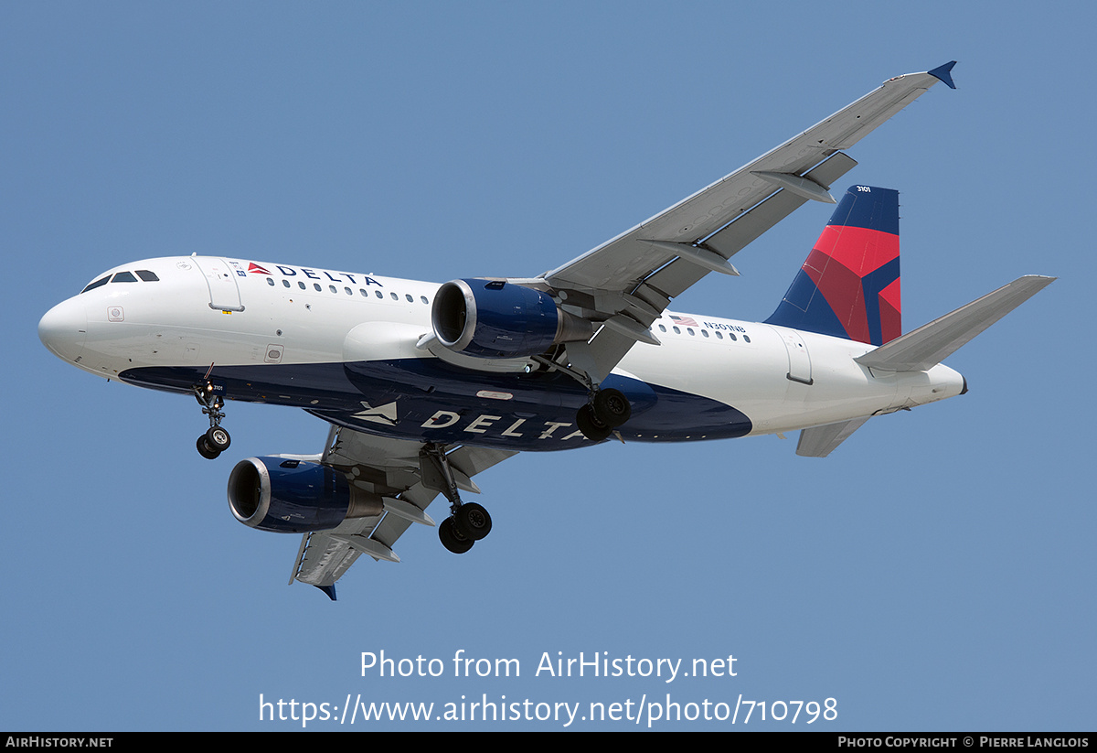 Aircraft Photo of N301NB | Airbus A319-114 | Delta Air Lines | AirHistory.net #710798