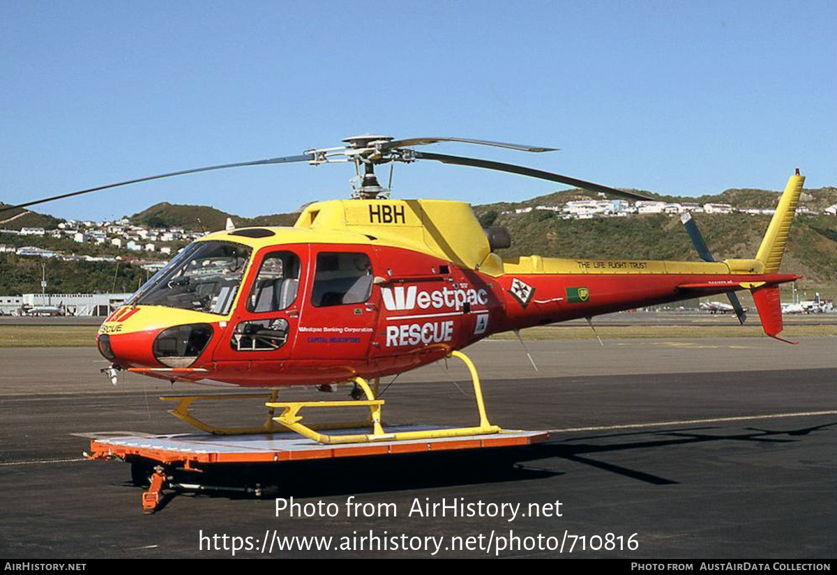 Aircraft Photo of ZK-HBH / HBH | Aerospatiale AS-350B Squirrel | Westpac Rescue | AirHistory.net #710816