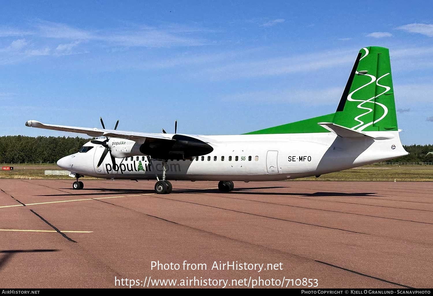 Aircraft Photo of SE-MFO | Fokker 50 | PopulAir | AirHistory.net #710853