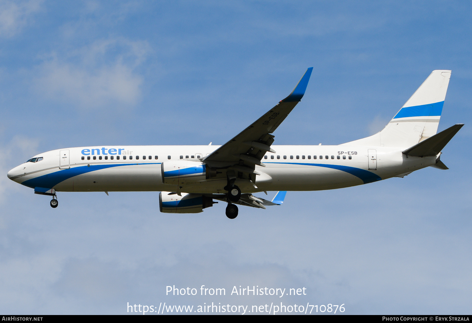 Aircraft Photo of SP-ESB | Boeing 737-8Q8 | Enter Air | AirHistory.net #710876